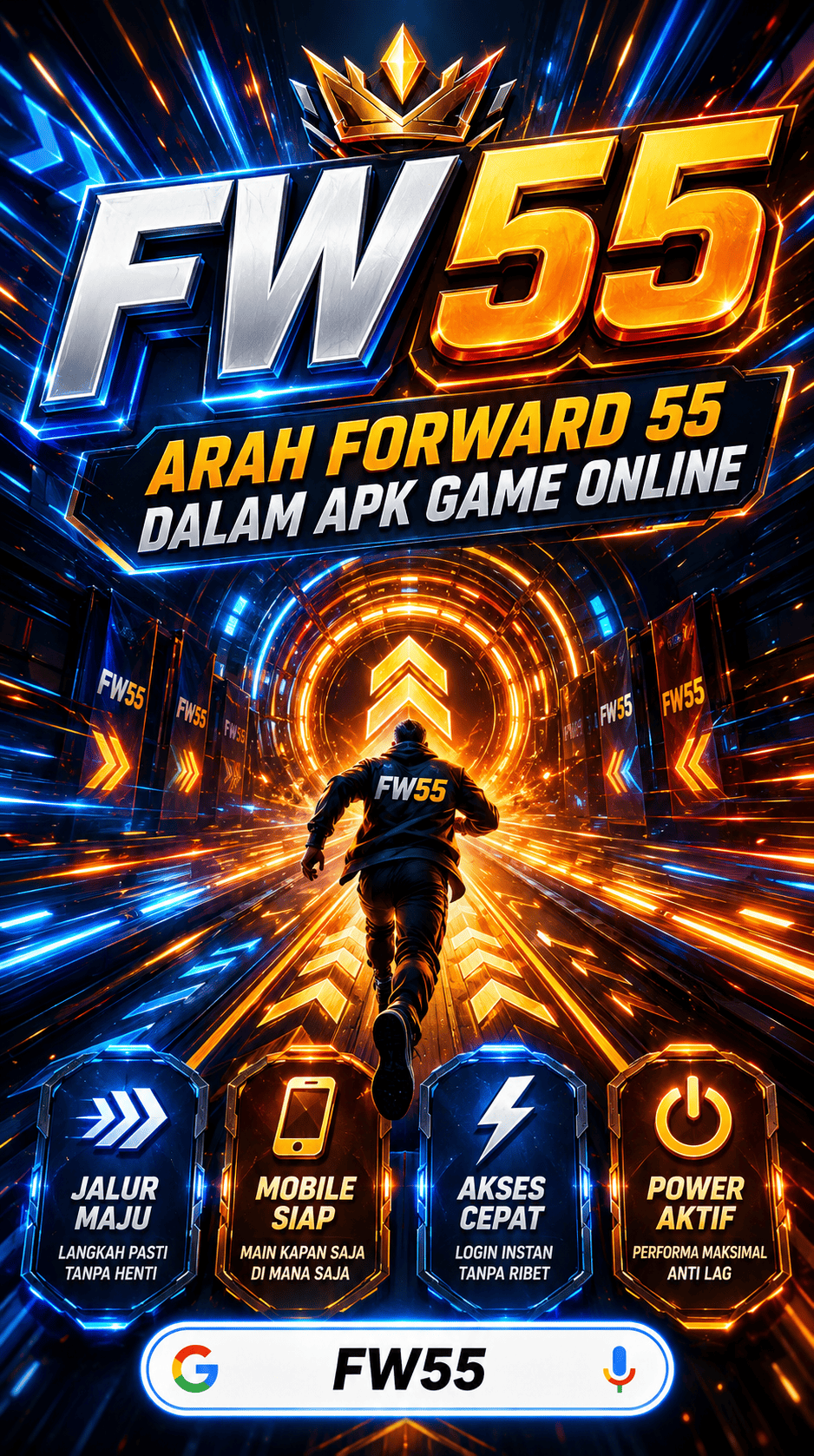 Galeri pratinjau visual FW55 build APK resmi terbaru